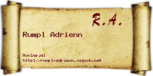 Rumpl Adrienn névjegykártya